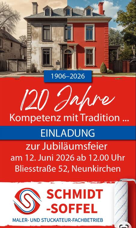 Die Einladung zur Jubiläumsfeier am 12. Juni 2026