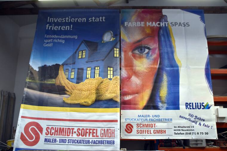 Aufsteller und Werbetafeln im Betrieb