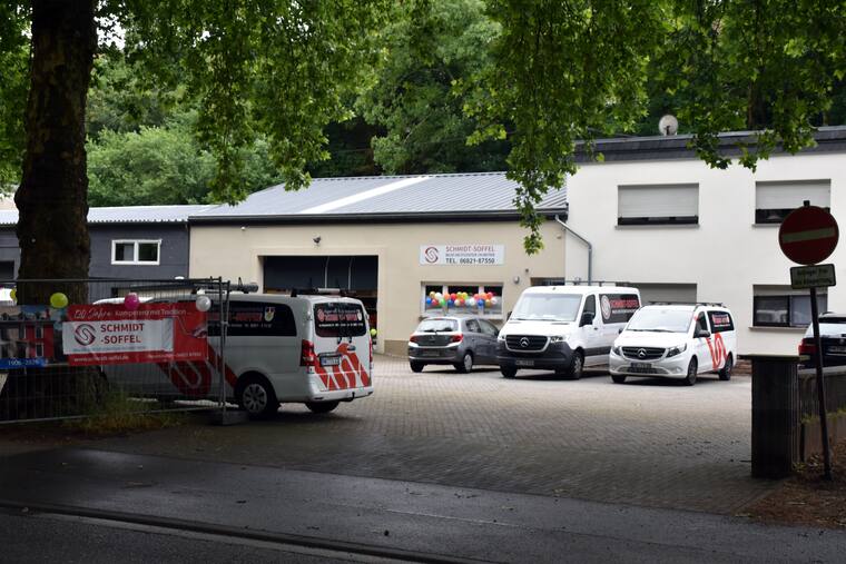Der Hof am Tag der Feier